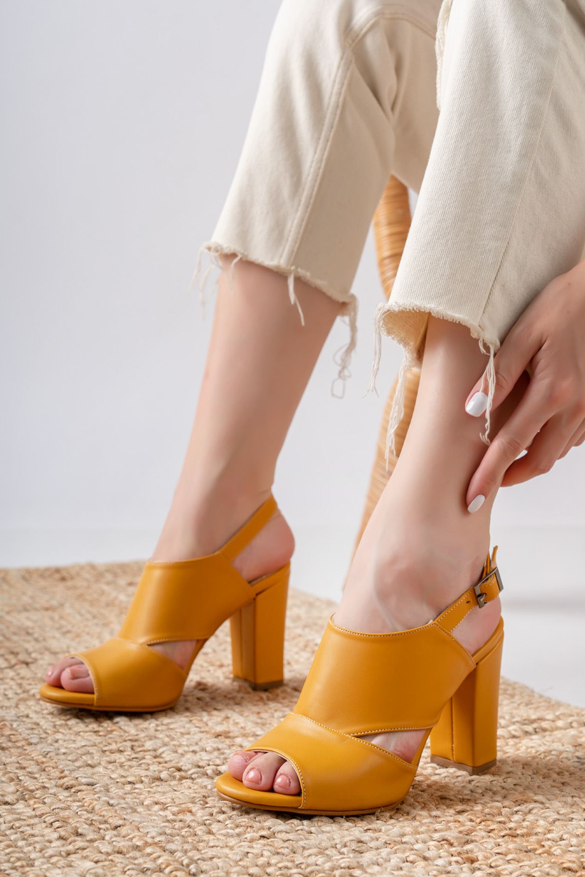 Seila Hardal Cilt Yüksek Topuklu Kadın Ayakkabı  