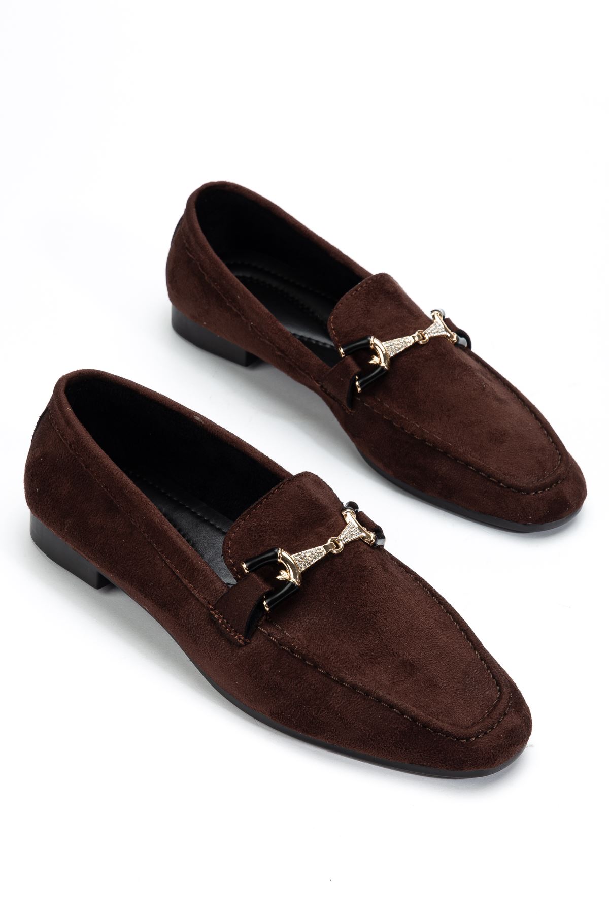 Anna Kadın Ortopedik Acı Kahve Süet Babet