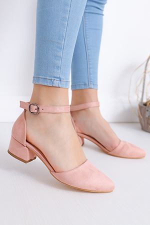 Dary Topuklu Pudra Süet Ayakkabı
