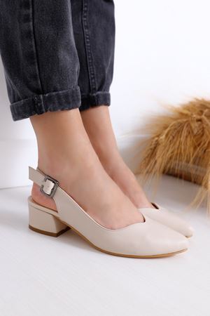 Valentina Topuklu Ten Cilt Ayakkabı