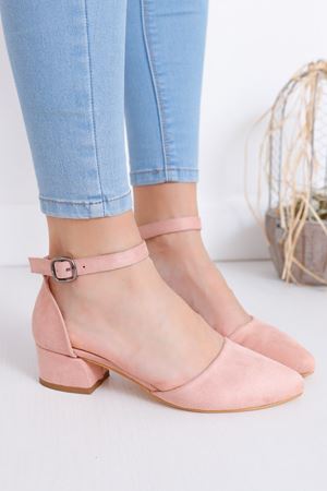 Dary Topuklu Pudra Süet Ayakkabı
