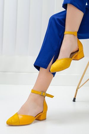 Holly Hardal Cilt-Süet Topuklu Ayakkabı