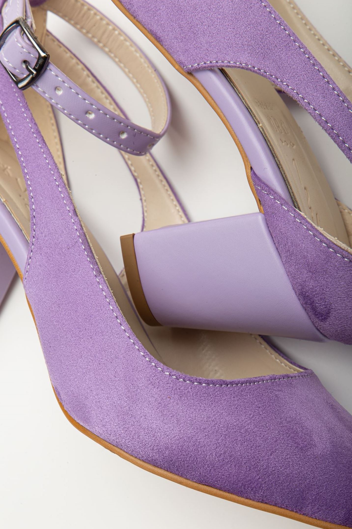 Hero Topuklu Lila Süet Kadın Ayakkabı 