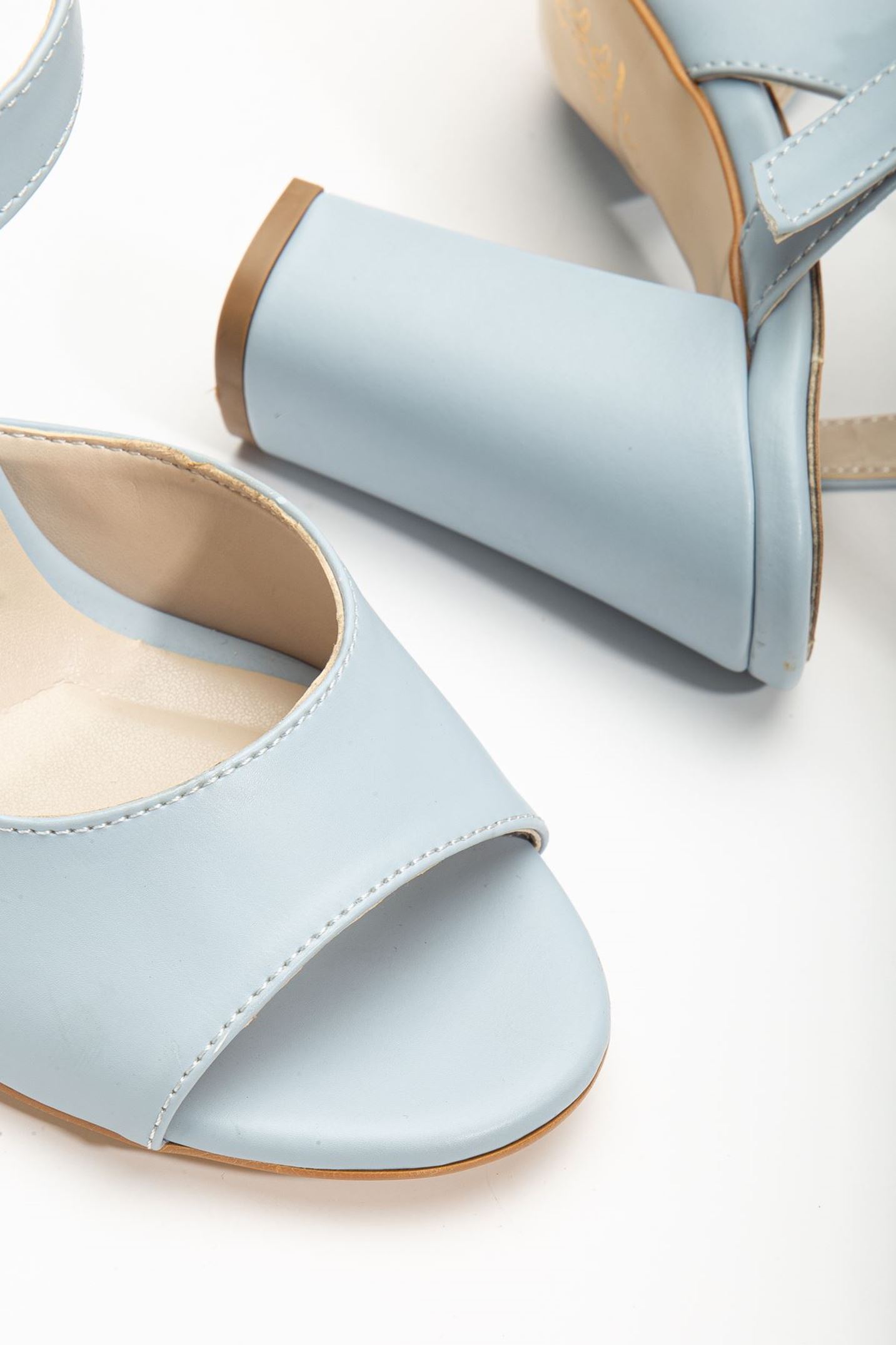 Lovisa Topuklu Bebe Mavisi Cilt Kadın Ayakkabı