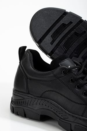 Peqas Siyah Kadın Sneaker Günlük Ayakkabı