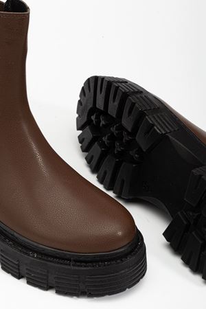 Kidisti Kahverengi Yandan Lastikli Fermuarsız Bağcıksız Tabanı Dikişli Su Geçirmez Bot