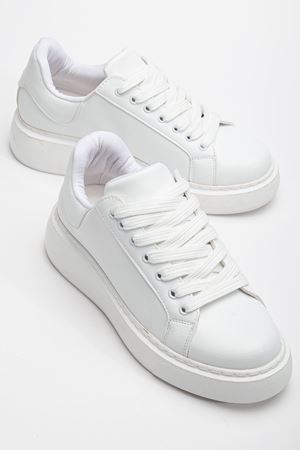 Berny Kadın Beyaz Cilt Spor Ayakkabı