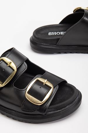 Harmony Çift Tokalı Yumuşak Tabanlı Günlük Siyah Terlik