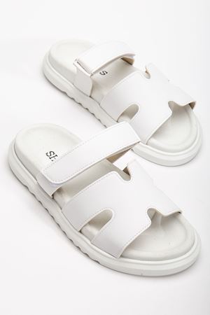 Azure Kadın Yumuşak Tabanlı Günlük Beyaz Terlik 