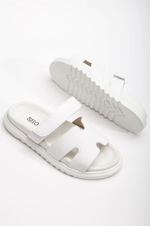 Azure Kadın Yumuşak Tabanlı Günlük Beyaz Terlik 