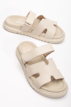 Azure Kadın Yumuşak Tabanlı Günlük Bej Terlik  