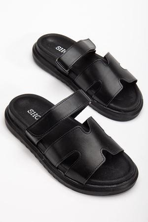 Azure Kadın Yumuşak Tabanlı Günlük Siyah Terlik 