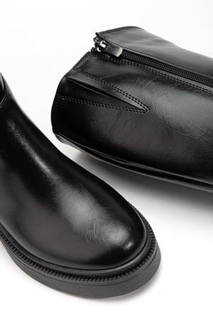 Kadın Siyah Parlak Cilt Günlük Çizme