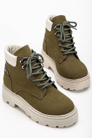 Kadın Haki Cat Bağcık Detaylı Bot