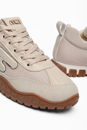  Kadın Bej Paraşüt Ortopedik Sneaker Yürüyüş Ayakkabısı