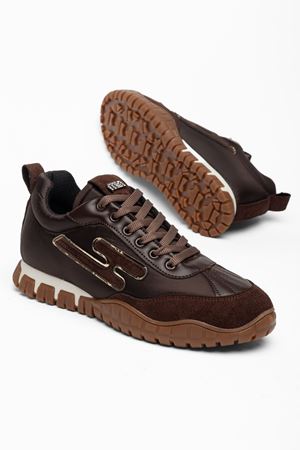  Kadın Kahverengi Paraşüt Ortopedik Sneaker Yürüyüş Ayakkabısı