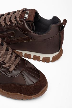  Kadın Kahverengi Paraşüt Ortopedik Sneaker Yürüyüş Ayakkabısı