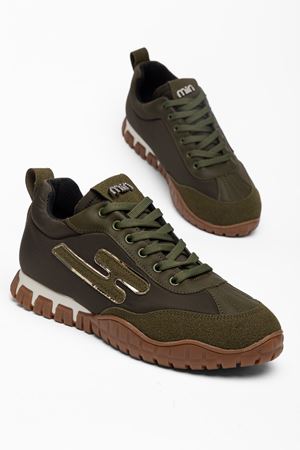 Kadın Haki Paraşüt Ortopedik Sneaker Yürüyüş Ayakkabısı