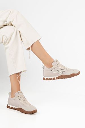  Kadın Bej Paraşüt Ortopedik Sneaker Yürüyüş Ayakkabısı