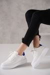 Latasha Beyaz Mavi Cilt Kadın Spor Ayakkabı