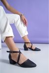 Letha Lacivert Cilt Topuklu Kadın Ayakkabı