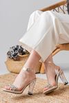 Carmela Nude Şeffaf Kadın Yüksek Topuklu Ayakkabı