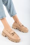 Kadın FONTO Nude Cilt Loafer Ayakkabı