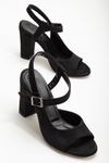 Lovisa Topuklu Siyah Süet Kadın Ayakkabı  