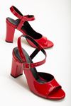 Lovisa Topuklu Kırmızı Rugan Kadın Ayakkabı 