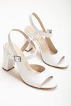 Lovisa Topuklu Beyaz Rugan Kadın Ayakkabı  