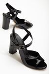 Lovisa Topuklu Siyah Rugan Kadın Ayakkabı  