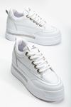 Granes Kadın Beyaz Gizli Topuk Sneaker