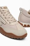  Kadın Bej Paraşüt Ortopedik Sneaker Yürüyüş Ayakkabısı
