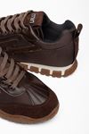  Kadın Kahverengi Paraşüt Ortopedik Sneaker Yürüyüş Ayakkabısı