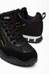  Kadın Siyah Paraşüt Ortopedik Sneaker Yürüyüş Ayakkabısı 